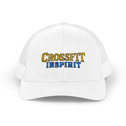 CrossFit Inspired Snapback Trucker Cap, Gym Cap, Sports Hat, Fitness Gift, Activewear Accessories, Workout Apparel