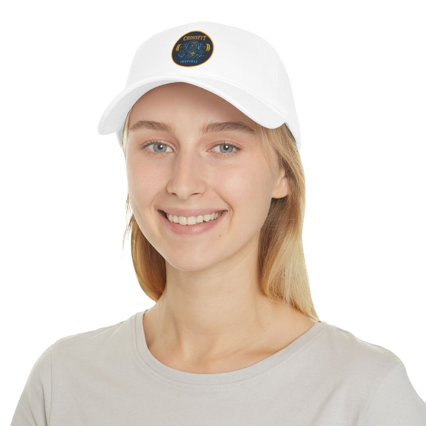 CrossFit Inspired Low Profile Baseball Cap, Gym Hat for Fitness Enthusiasts, Sports Accessories, Workout Gift, Casual Wear